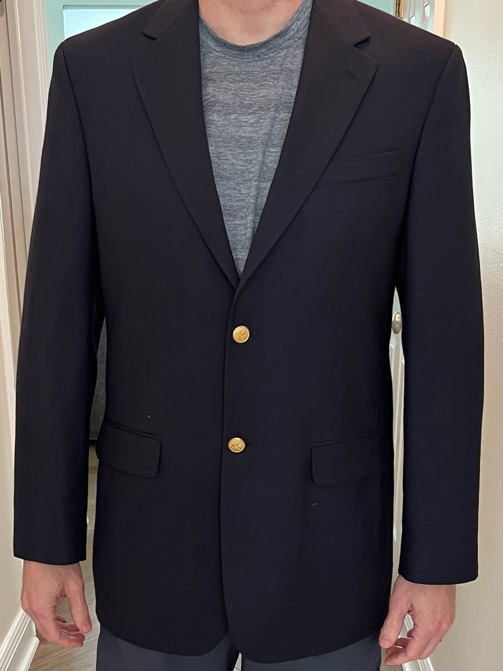 Stafford Navy Blue Blazer Size 41L